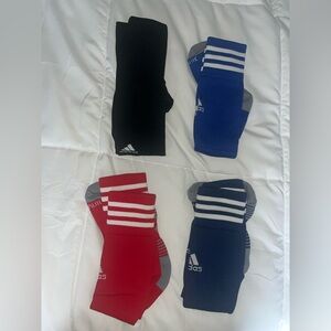 Adidas Athletic Socks Black and Blue Performance Comfort